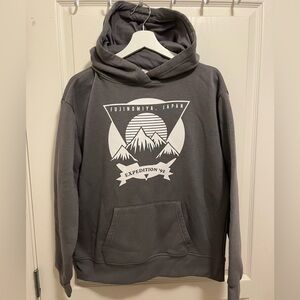 Gray Graphic Hoodie